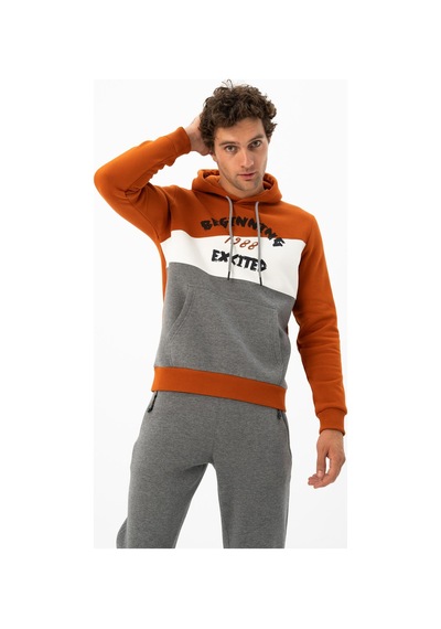AR-MA Arma Erkek Kanguru Cepli Kapüşonlu Sweatshirt K24254928701 Pembe