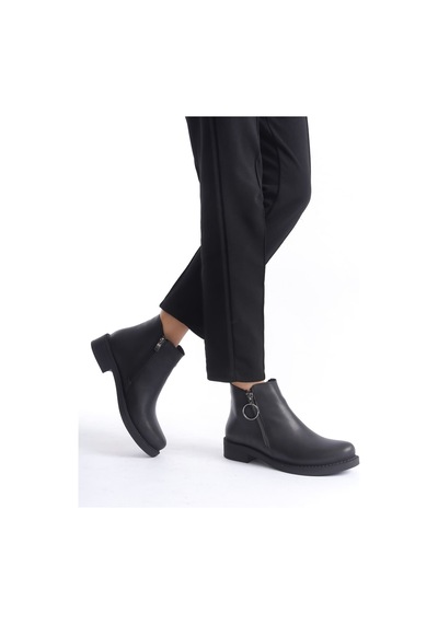 DMR Elegance Th Colleciton Margaret Fermuarlı Ortopedik Taban Topuklu Kadın Bot - Cst - Siyah - 39 DMR Elegance Th Colleciton Margaret Fermuarlı Ortopedik Taban Topuklu Kadın Bot - Cst - Siyah - 39
