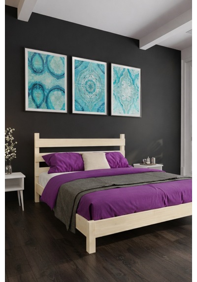 Renazzo Natura Masif Ahşap Karyola Natürel 90x190 Natürel - 90 X 190 Renazzo Natura Masif Ahşap Karyola Natürel 90x190 Natürel - 90 X 190