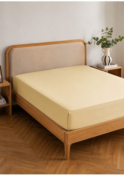 Bella Maison Premium Tencel King Size Lastikli Saten Çarşaf 180x200x35 Yeşil