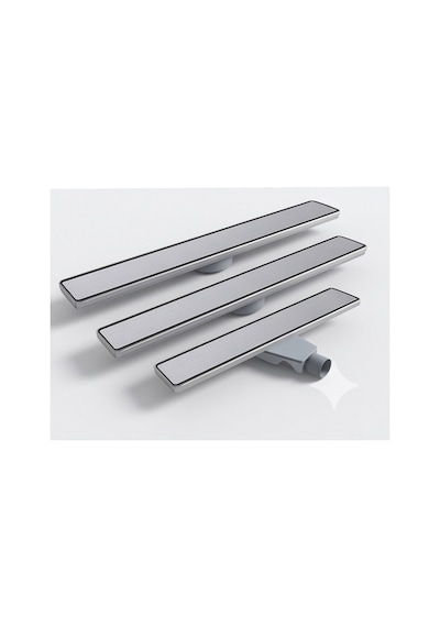 Purvex Home Lineer Duş Kanalı - Fırçalanmış 304 Paslanmaz Çelik Duş Süzgeci, Koku Önleyici Trap 50 Cm