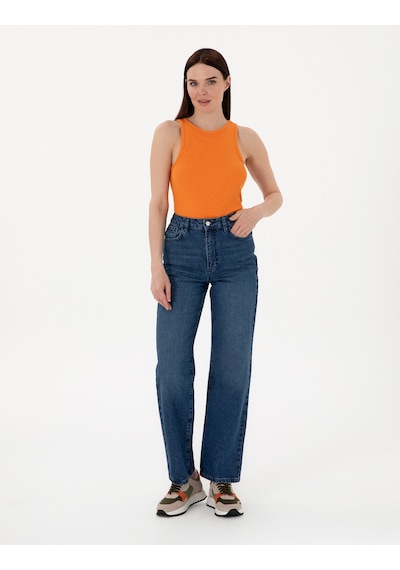 Pierre Cardin Kadın Turuncu Bluz Örme 50306947-vr051 Turuncu