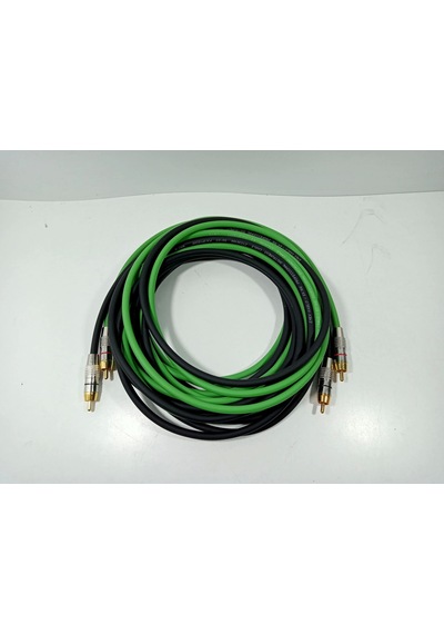 Amfi Rca Kablosu 5 Metre - El Yapımı %100 Bakır Parazit Yapmaz Pro Özel Anfi Rca Ses Kablosu