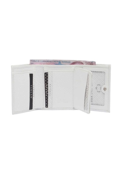 Tergan Beyaz Kadın Cüzdan - S1cb00005633-b69 Beyaz