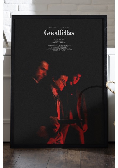 Godfellas Siyah Ahşap Çerçeveli Poster, Film Duvar Tablosu