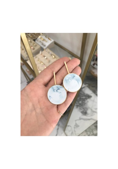 Yuvarlak Model Küpe Çok Renkli