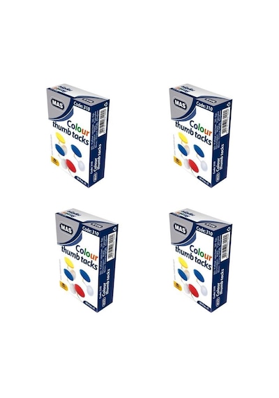 Mas 310 Renkli Raptiye Pvc Kaplı 4 Adet