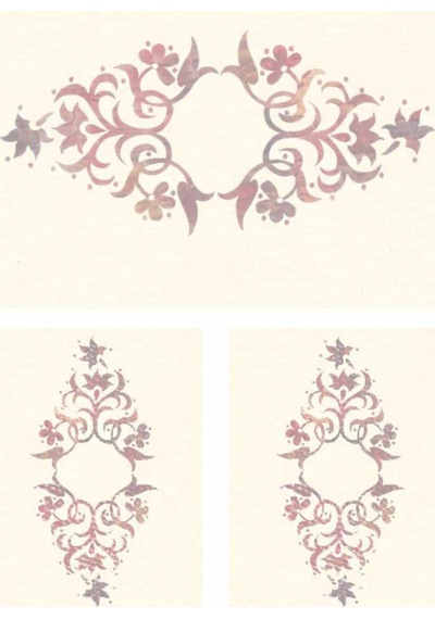 932 Kartebella Soft Transfer  Koyu Zemin 23x34 cm