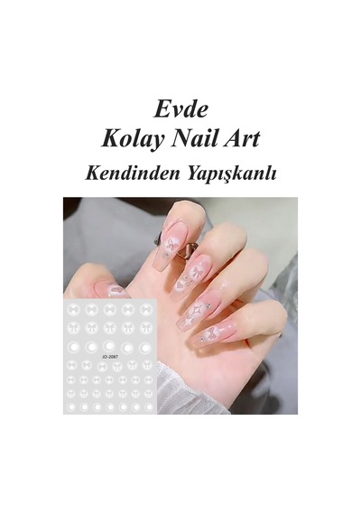 Nail Art Sticker Kendinden Yapışkanlı, Tırnak Süsleme, Tırnak Dövmesi Stikır 2087g Nail Art Sticker Kendinden Yapışkanlı, Tırnak Süsleme, Tırnak Dövmesi Stikır 2087g