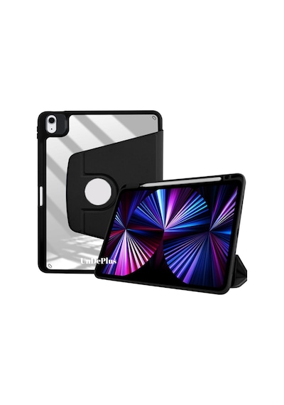 Apple Uyumlu iPad Air 11inç M2 2024 Kılıf Termik Kalem Bölmeli Dönebilen Standlı Kılıf Air 4./5.nesil
