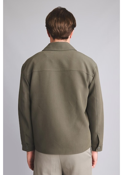Defacto Regular Fıt Polo Yaka Astarlı Blazer Ceket G6393ax26aukh522 Haki-kh522