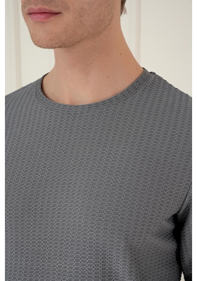 Efor Ts 891 Slim Fit Gri Spor T-shirt Gri