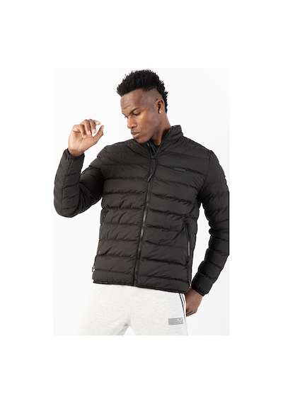 Maraton Sportswear Regular Erkek Dik Yaka Takma Kol Basic Siyah Mont 22314-siyah Siyah