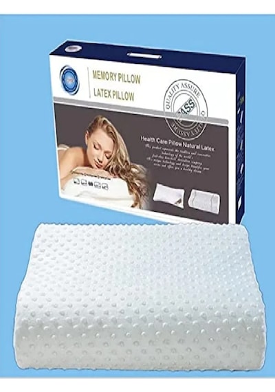 Visco Boyun Yastığı Ortopedik Boyun Düzleşmesi Boyun Fıtığı İçin Beyaz