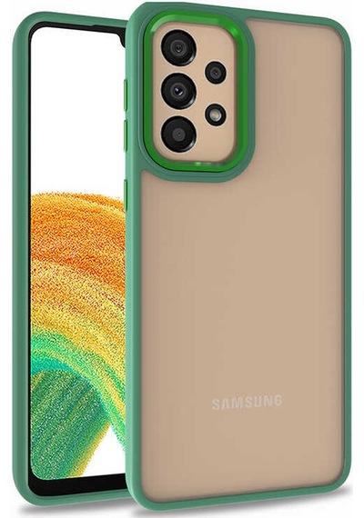 Zore Galaxy Uyumlu A52 Kılıf Flora Kapak - Yeşil Yeşil