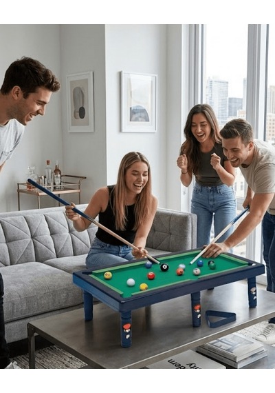 Masaüstü - 393 - Bilardo Seti 5 Yaş Üzeri Çocuklar İçin - Shopgpt - Eğitici Oyuncak Ahşap