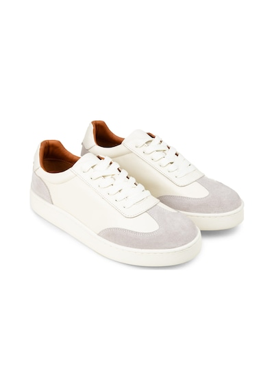 Deery Erkek Hakiki Deri Beyaz Sneaker Ayakkabı - 04407mbyze01