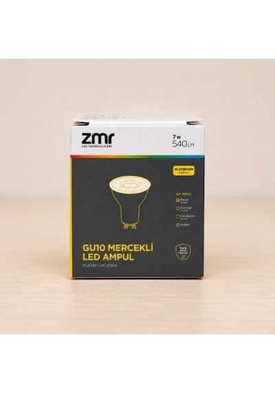 Zmr Gu10 Mercekli Led Ampul 7w 540 Lümen E27