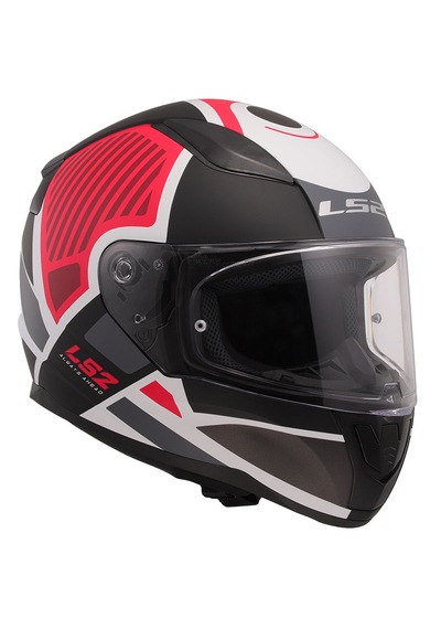 Ls2 Rapıd 2 Grıd Full Face Motosiklet Kaskı Mat Beyaz - Kırmızı - Siyah