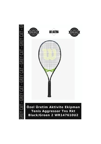 Özel Üretim Aktivite Ekipman Tenis Aggressor Tns Rkt Black/green 2 Wr147610u2