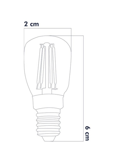 Heka Led Rustik Ampul E14 C7 Ampul 2w 2700k Gün Işığı 3'lü Erd-69