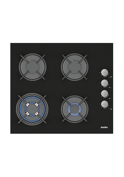 Simfer 0+9 Fonksiyon Airfry Dijital 3'lü Ankastre Set 8215 Fırın + 3508 Ocak + 8738 Davlumbaz Siyah