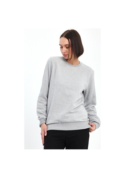 Odda Pike Bisiklet Yaka Sweatshirt Gri