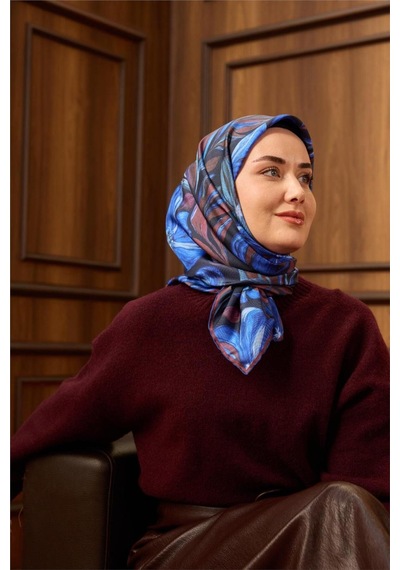 Silk Home Twill İpek Eşarp 11493-05 Koyu Lacivert