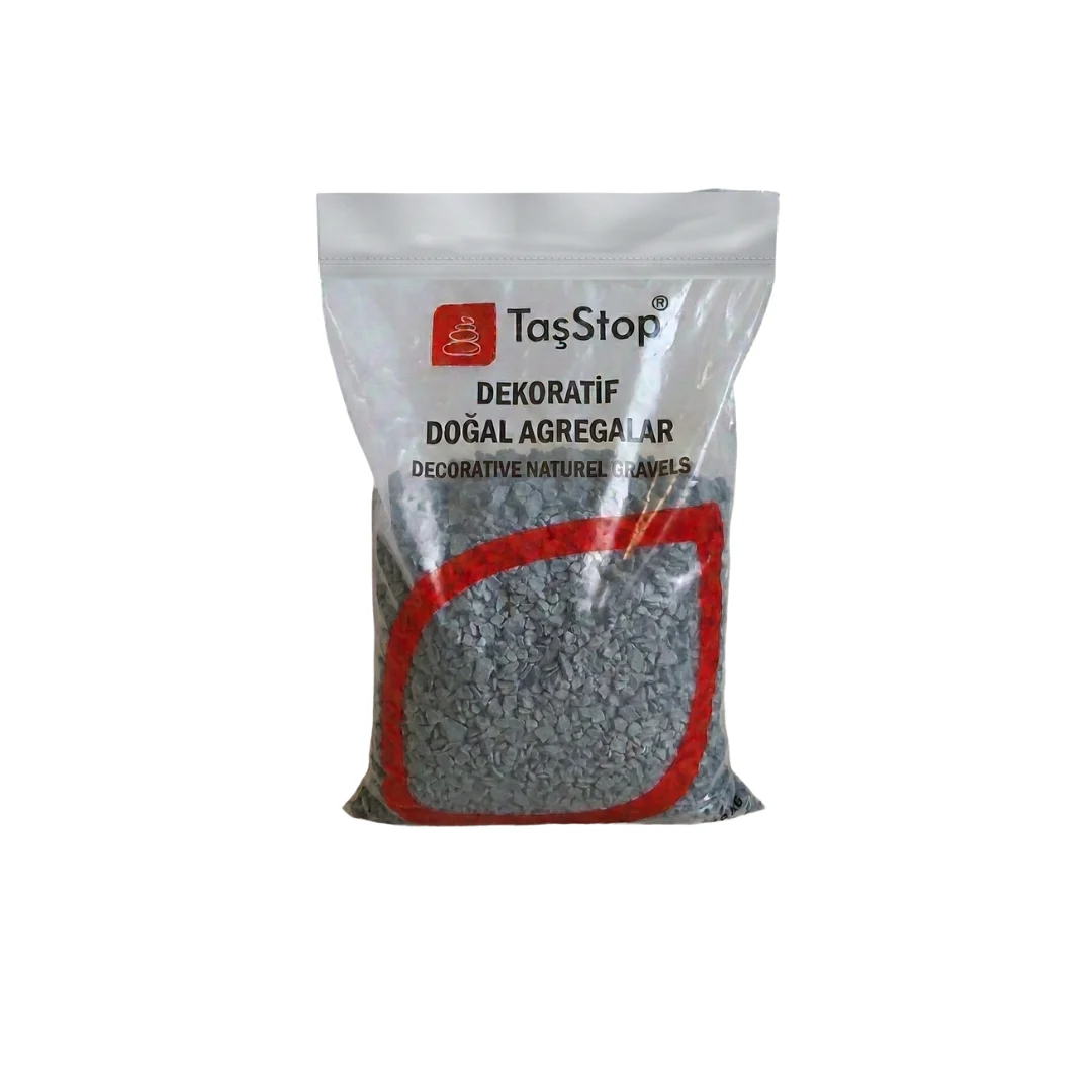 7-15 Mm Kırma Mozaik Çakıl Siyah Renk 10 Kg