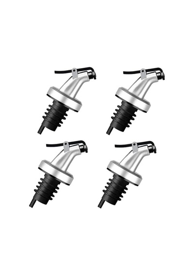 Orret Home 4 Adet Yağdanlık Tıpası Damlatmaz Şişe Ucu Dökme Ağızlığı Yağlık Sirkelik Sızdırmaz Kapaklı Tapa Gümüş Sku: Smg8690010523488 Açık Gri