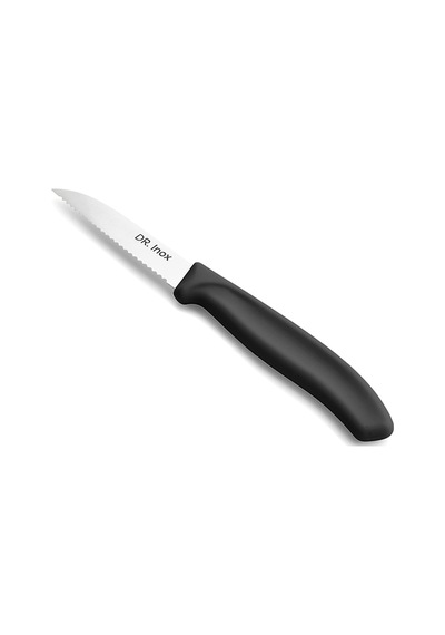 Dr. Inox Trıtıklı Soyma Bıçağı 19 Cm Siyah Siyah