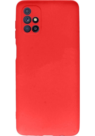 Nettech Samsung Galaxy M51 Uyumlu Nano Arka Koruma Kılıf - Kırmızı Kırmızı
