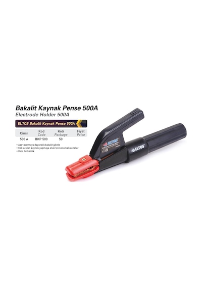 Eltos Bakalit Kaynak Pense 500 A Bkp500