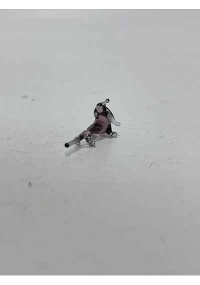 El Yapımı Mini Murano Cam Köpek Biblo A162-10