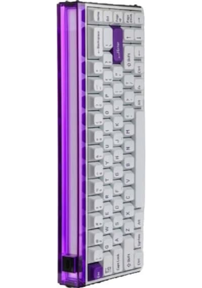 Made68 Pro+ Purple Light %65 Ttc Purple Heart Kom Manyetik Sw 8k He Hotswap Rgb İngilizce Klavye