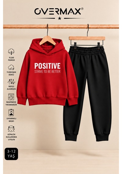 Overmax Positive Baskılı Çocuk Kapüşonlu Eşofman Takımı 3-12 Yaş Kırmızı Üst-siyah Alt - 921413254 Kırmızı Üst-siyah Alt Overmax Positive Baskılı Çocuk Kapüşonlu Eşofman Takımı 3-12 Yaş Kırmızı Üst-siyah Alt - 921413254 Kırmızı Üst-siyah Alt