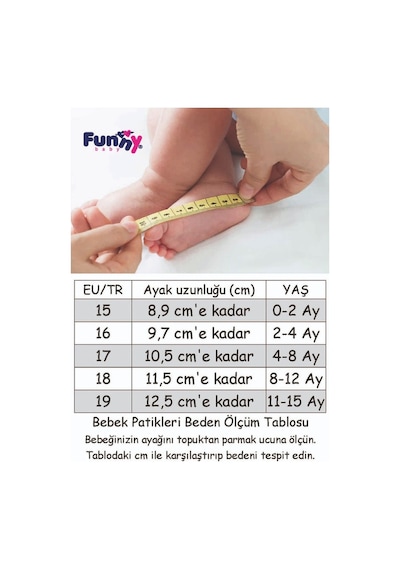 7058 Funny Baby Cırtlı Bebek Bot Beyaz