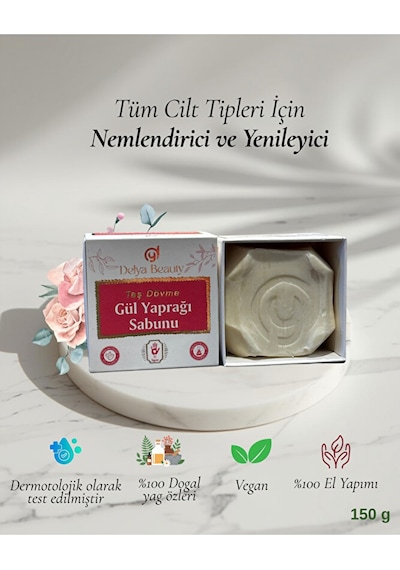 Taş Dövme Gül Yaprağı Sabunu 150 Gr