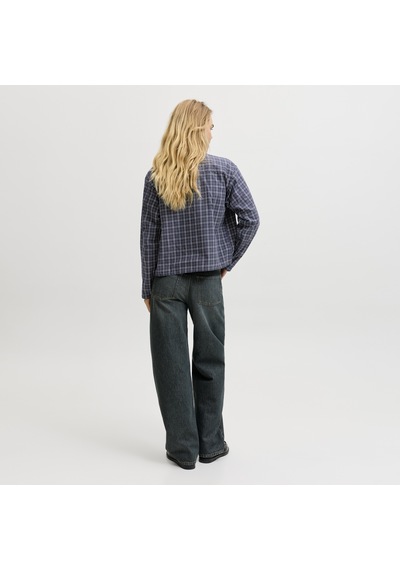 Jack & Jones Kadin Comfort Fit Uzun Kollu Gömlek - Asta - 12299780 Çok Renkli