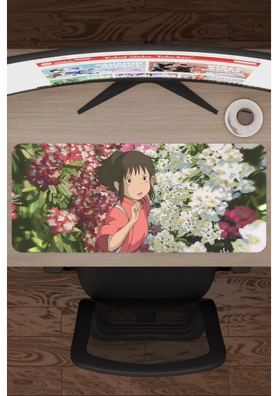 Spirited Away Kaymaz Dikişli Kauçuk Oyuncu Mousepad V1 - 70x30 Xl Gaming Mouse Pad Fare Altlığı