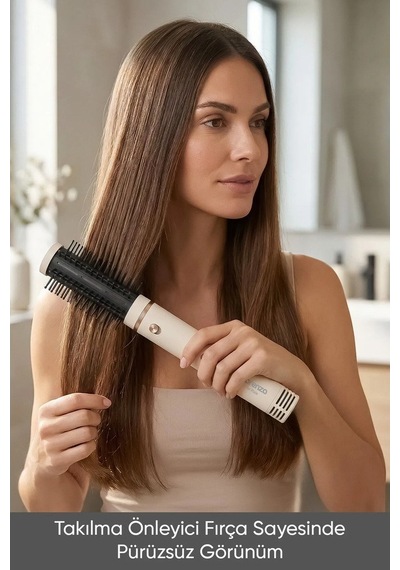 Lorenzo Airpixie 6in1 Saç Şekillendirici Seti Cream Bej