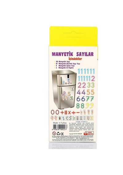Manyetik Sayılar 34 Parça Magnet Rakamlar Eğitici Mıknatıslı