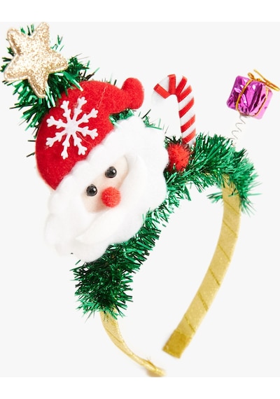 Koton Yılbaşı Temalı Taç Noel Baba Figürlü Yeşil 4wak70363aa 4WAK70363AA770 Yeşil