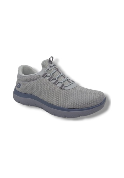 Zerhan 4344 Unisex Gri Çorap Model File Hafif Taban Loafer Spor Ayakkabı Gri