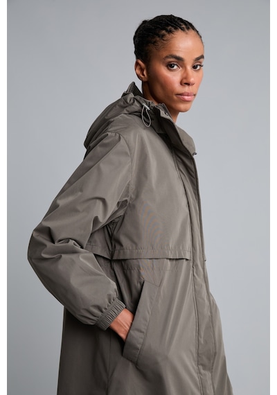 Defacto Regular Fit Kapüşonlu Fermuarlı Su Geçirmez Parka H0407ax26wnkh521 Haki-kh521