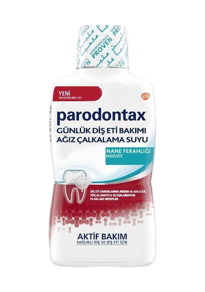 Parodontax Günlük Diş Eti Bakım Ağız Çalkalama Suyu Nane Ferahlığı 500 ML