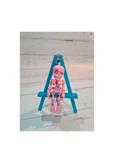 İskelet Anahtarlık Pembe
