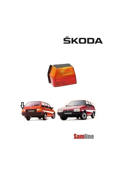 Skoda Forman -favorit Stop Lambası Sol 1989-1994 Arka Sol Stop Lambası