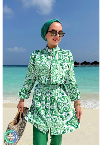 Kahijab Sea Tesettür Mayo - Yeşil Yeşil