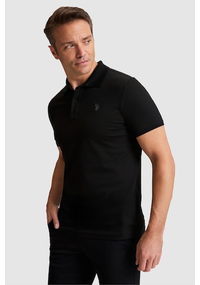 U.s. Polo Assn. Erkek Siyah Tişört Basic 50322297-vr046